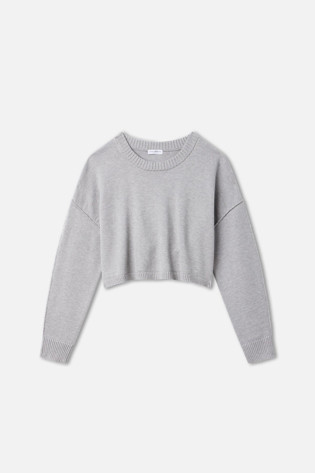 COZY KNIT CREW NECK MELANGE GREY