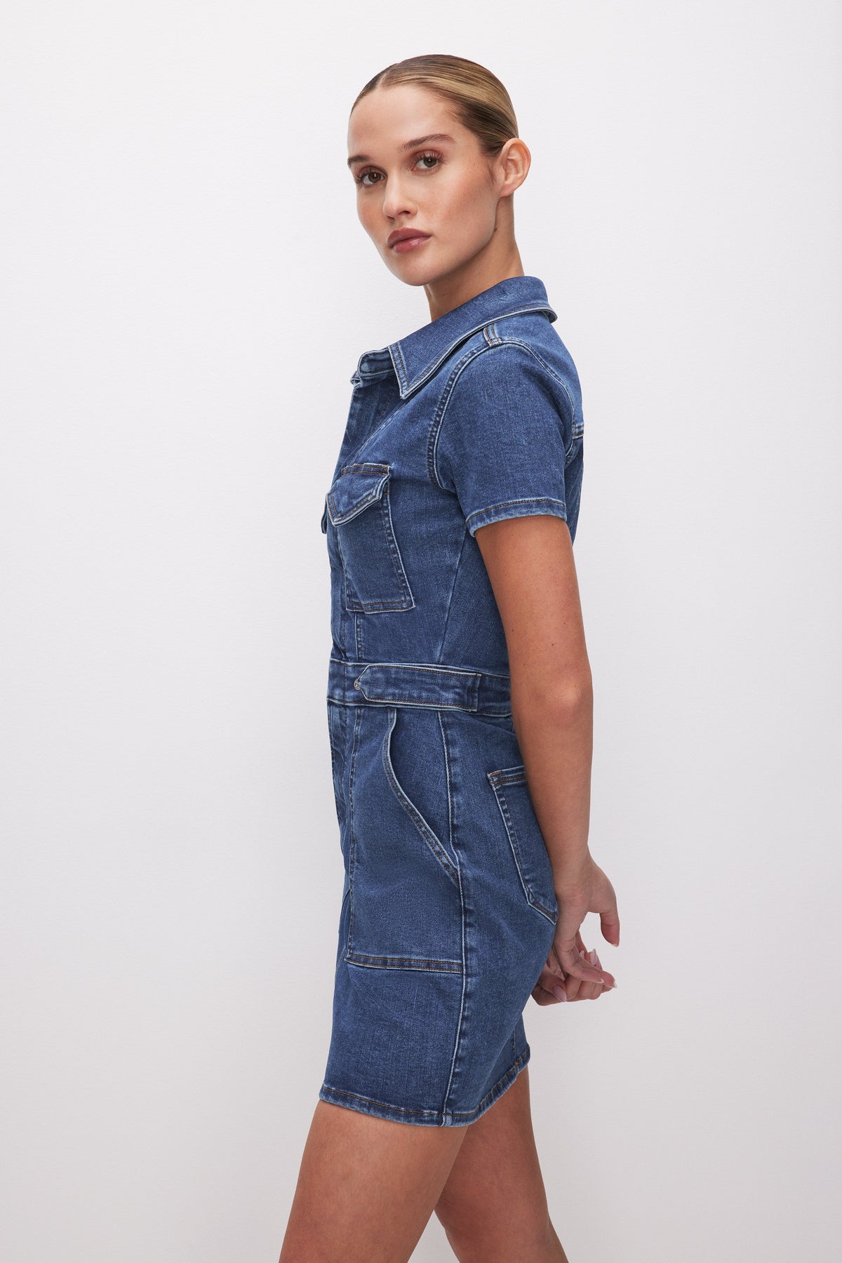 FIT FOR SUCCESS MINI DRESS INDIGO594