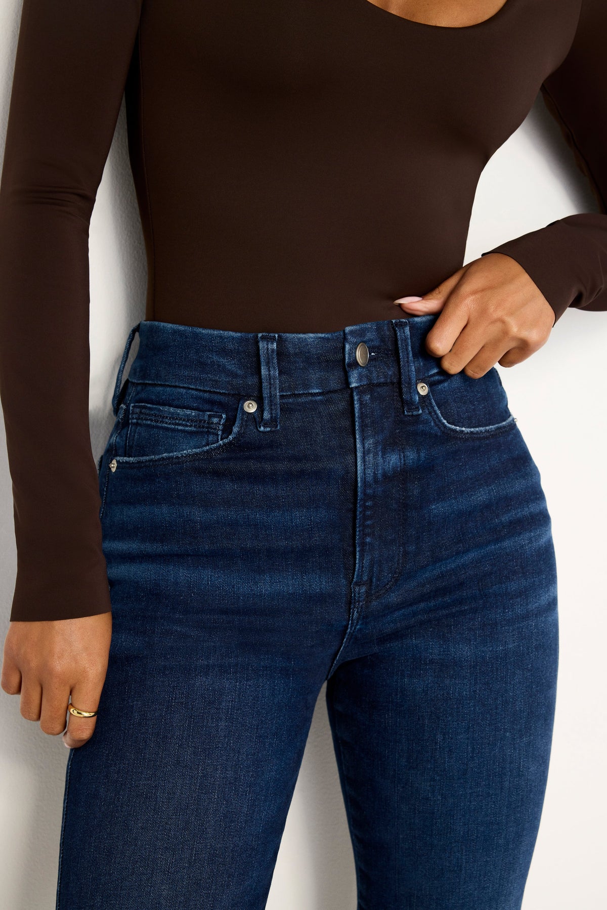 ALWAYS FITS GOOD CURVE STRAIGHT JEANS INDIGO707
