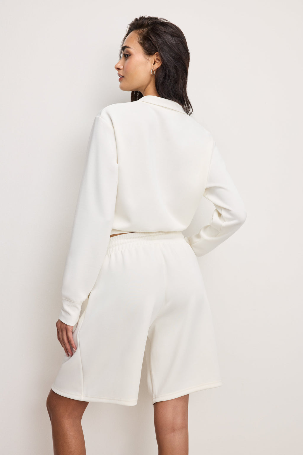 AIR SOFT HALF ZIP SWEATSHIRT CLOUD WHITE