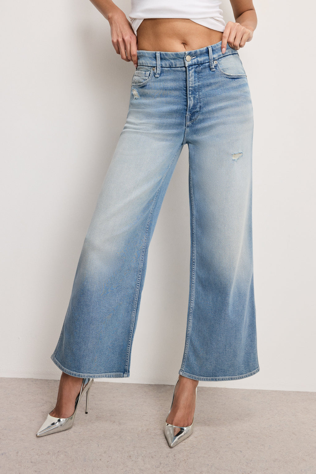 GOOD SKATE WIDE CROPPED JEANS INDIGO958