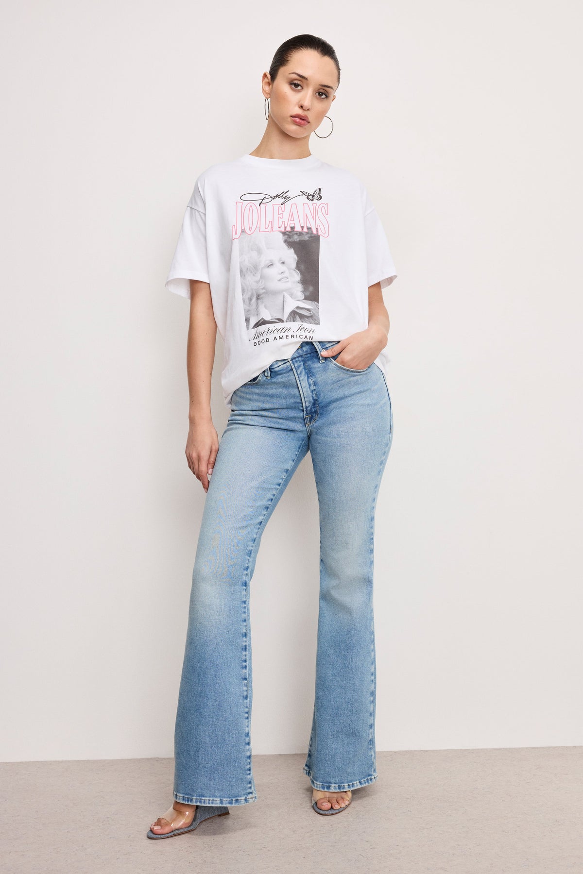 DOLLY OVERSIZED CONCERT TEE WHITE001