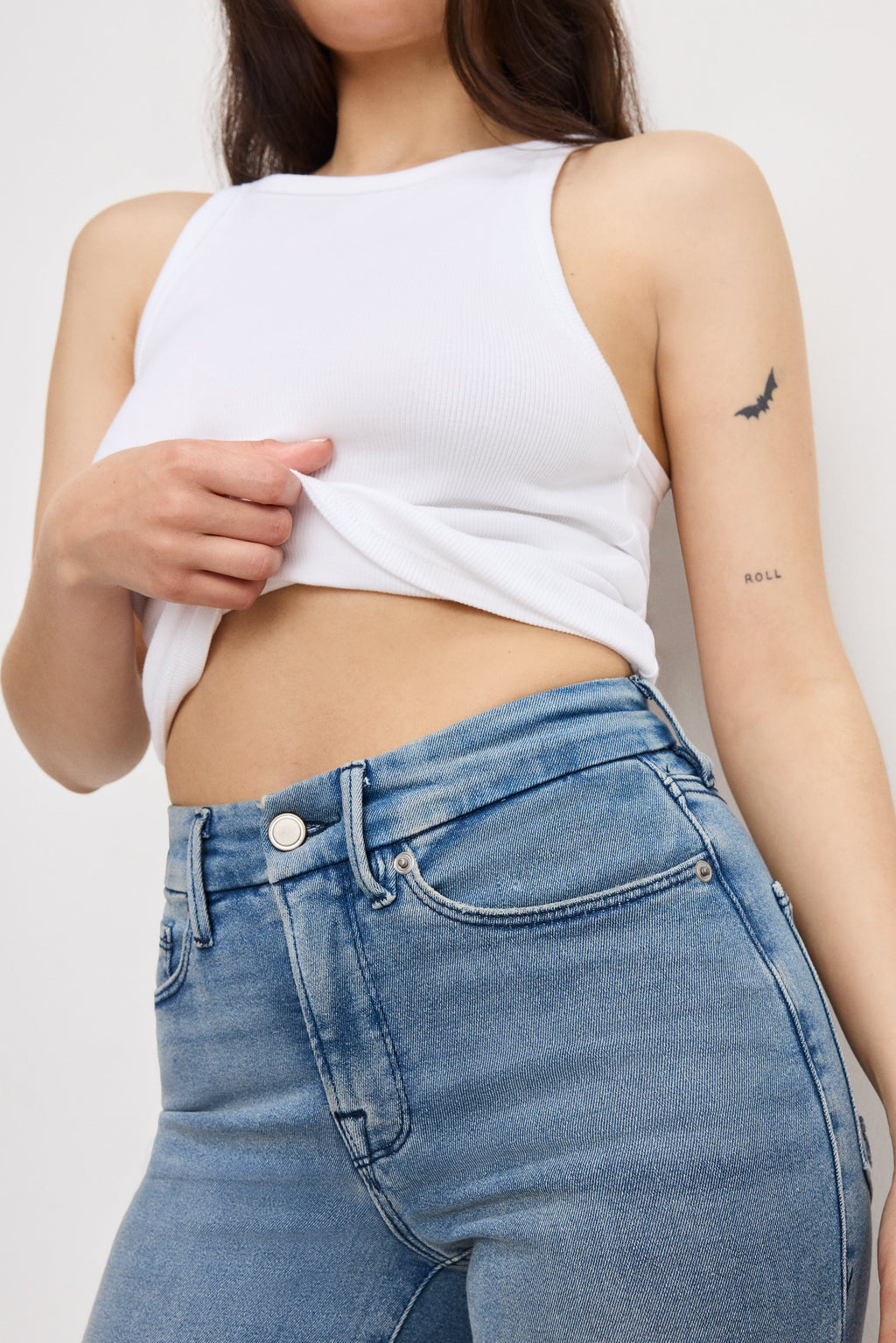 GOOD PETITE STRAIGHT JEANS BLUE449