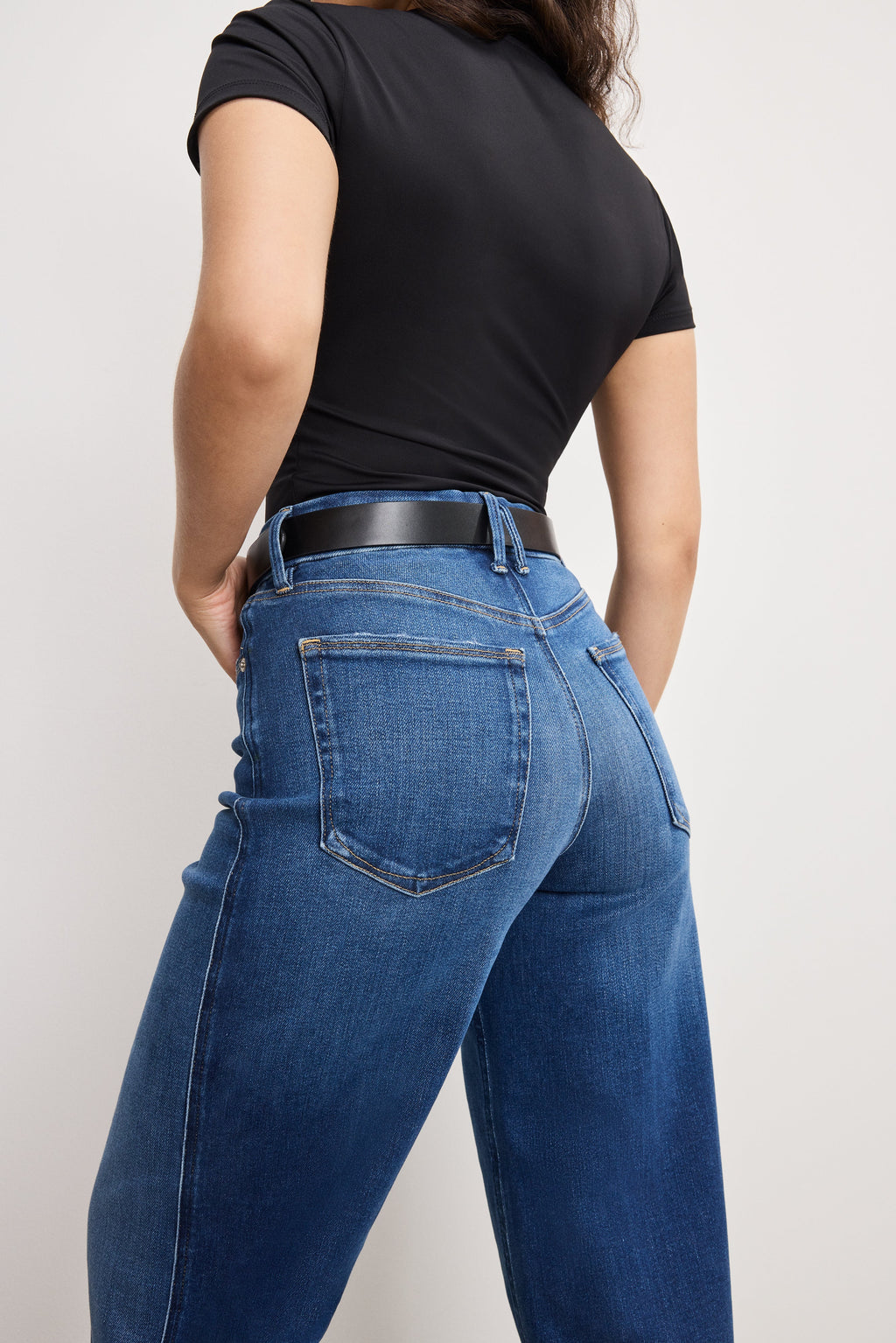 SOFT TECH GOOD PETITE SKATE WIDE JEANS INDIGO891