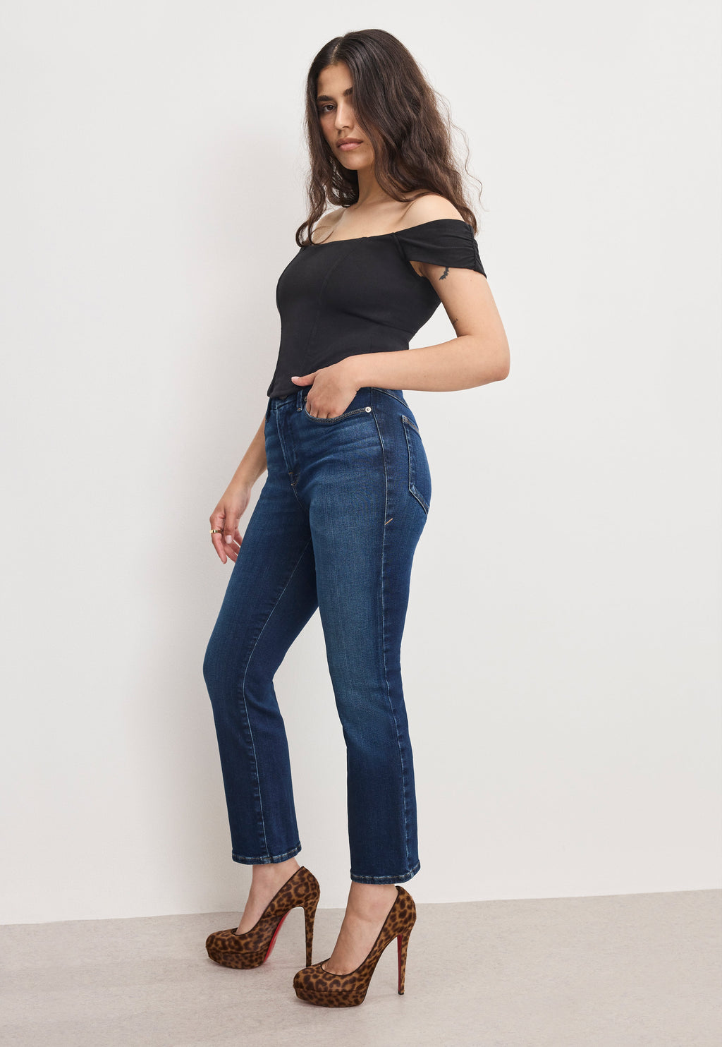 DOLLY JOLEANS PETITE STRAIGHT JEANS INDIGO1080