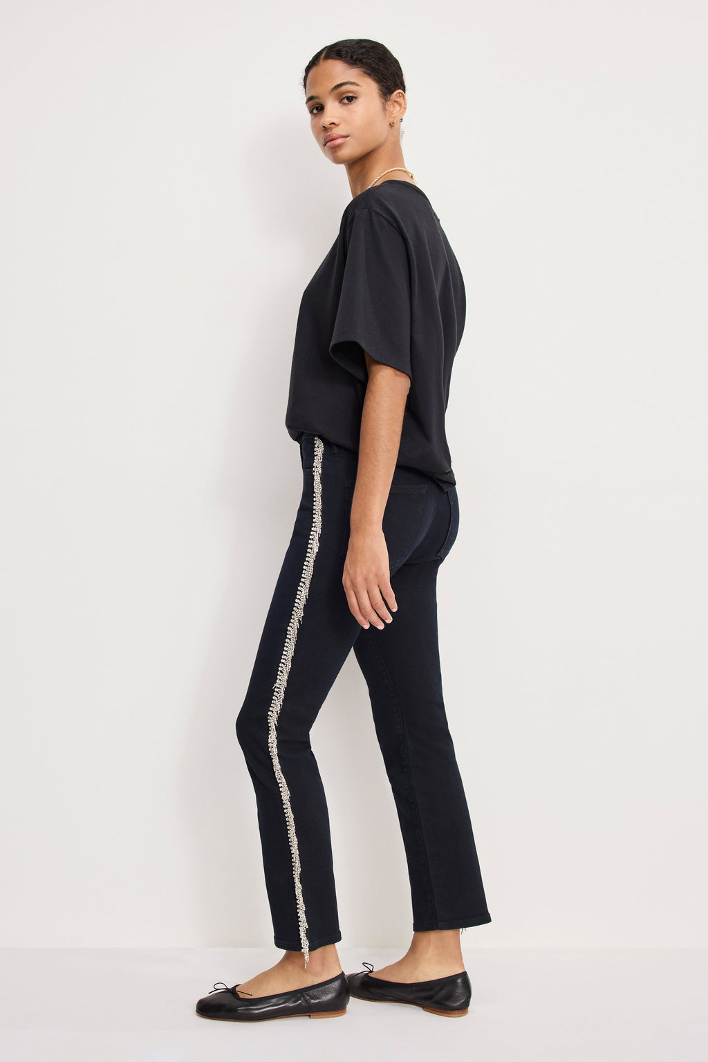 GOOD LEGS STRAIGHT DIAMOND JEANS BLACK411