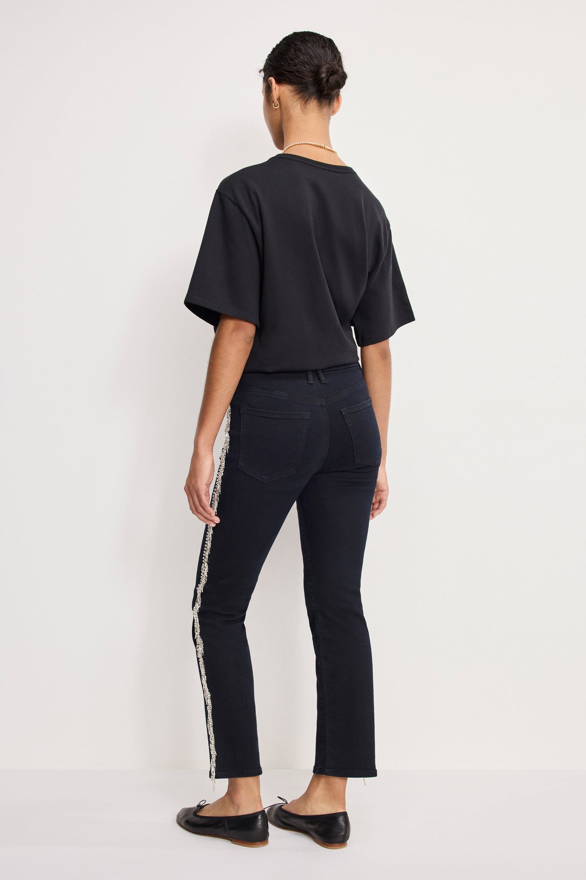 GOOD LEGS STRAIGHT DIAMOND JEANS BLACK411
