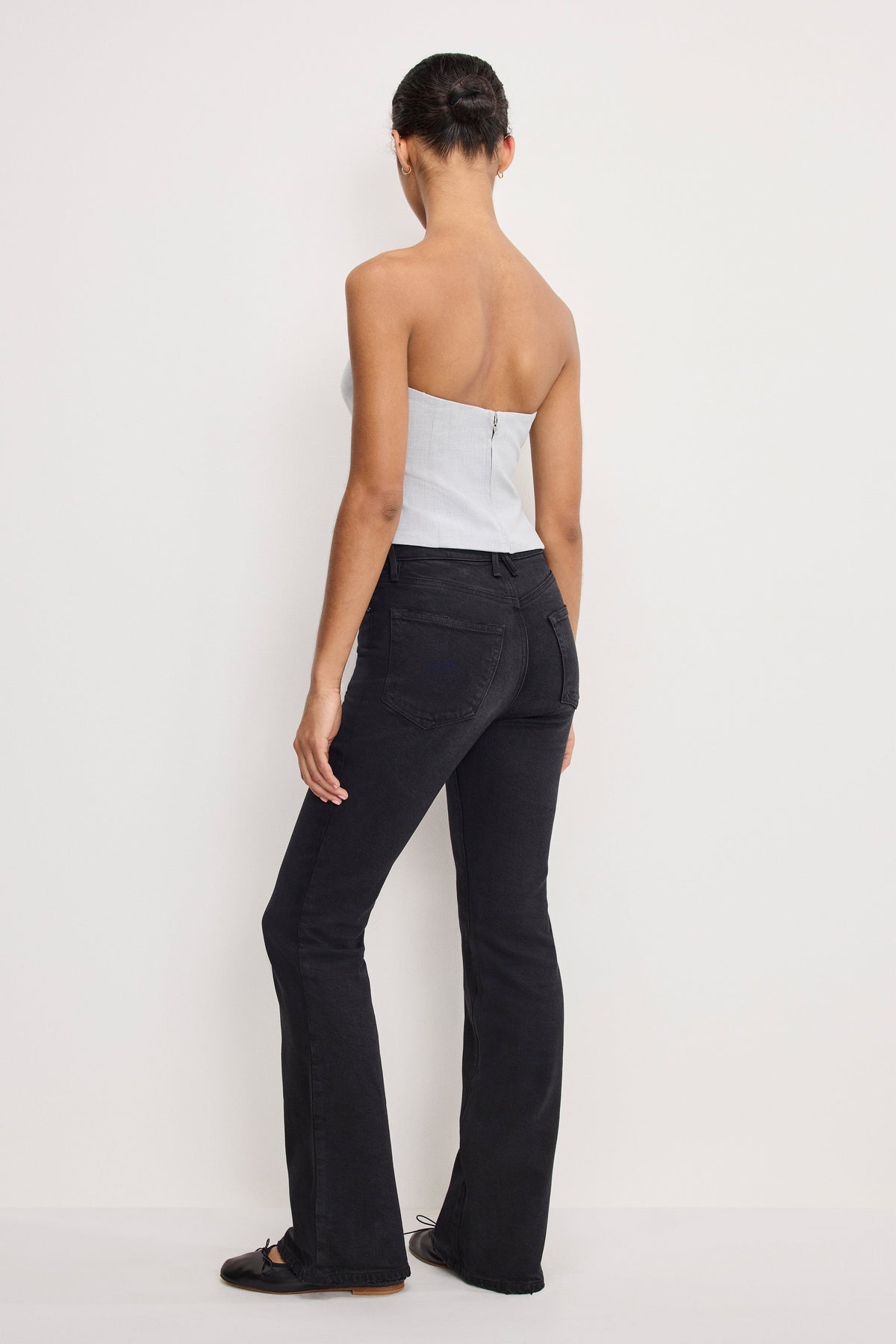 SOFT TECH GOOD CLASSIC BOOTCUT JEANS BLACK344