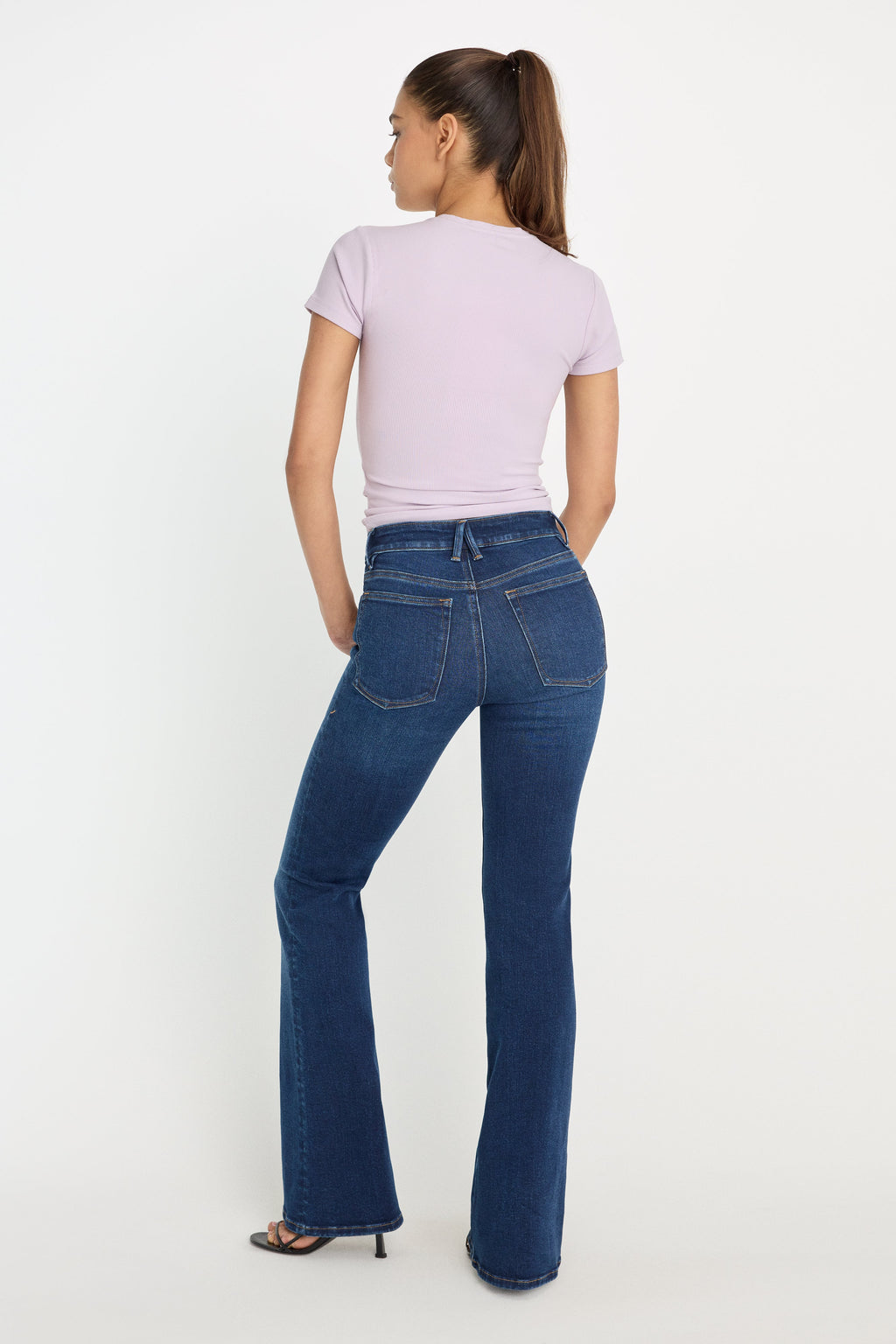 COMPRESSION GOOD LEGS FLARE JEANS INDIGO1229