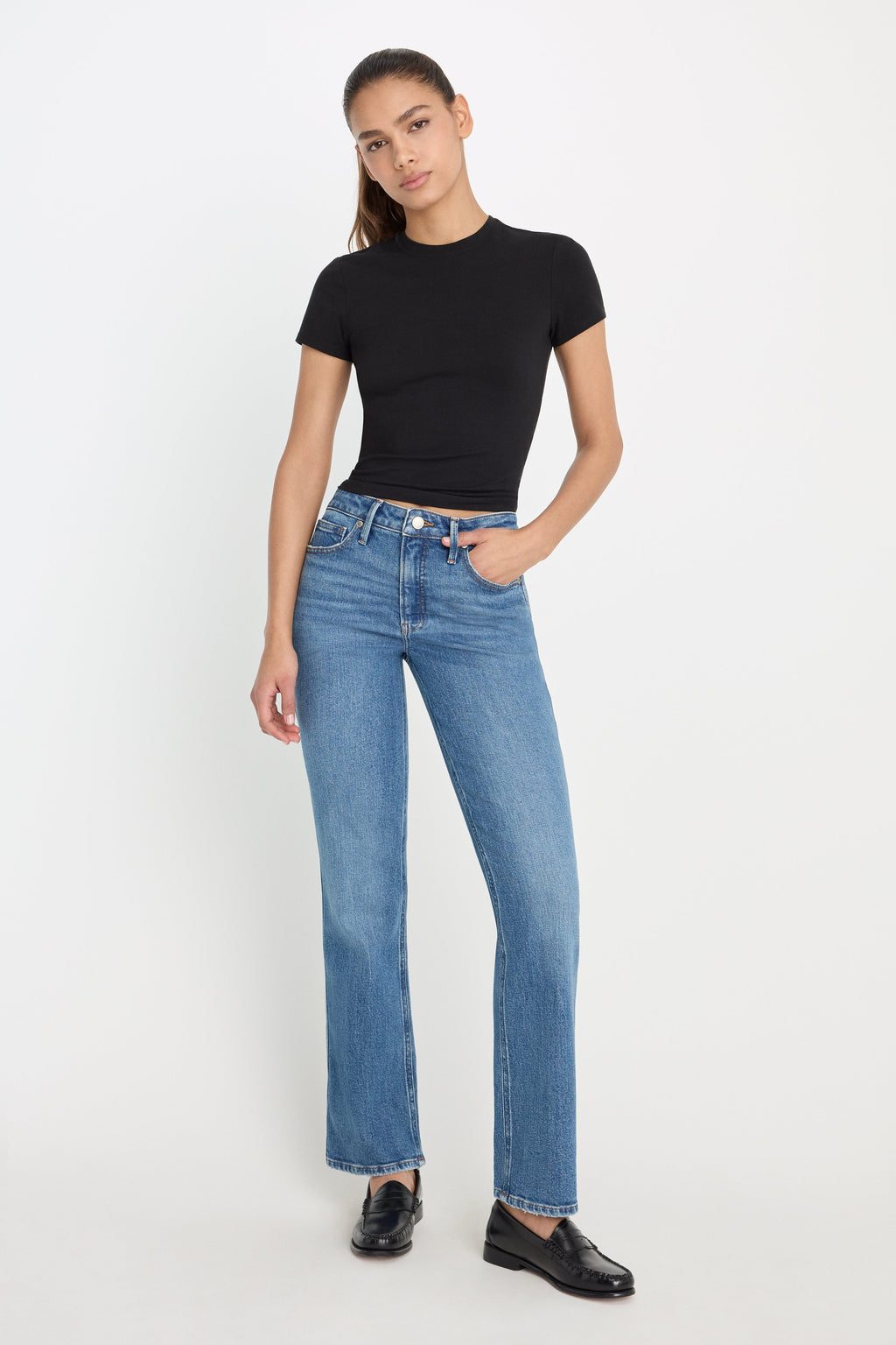 GOOD KICK FLARE JEANS INDIGO1212