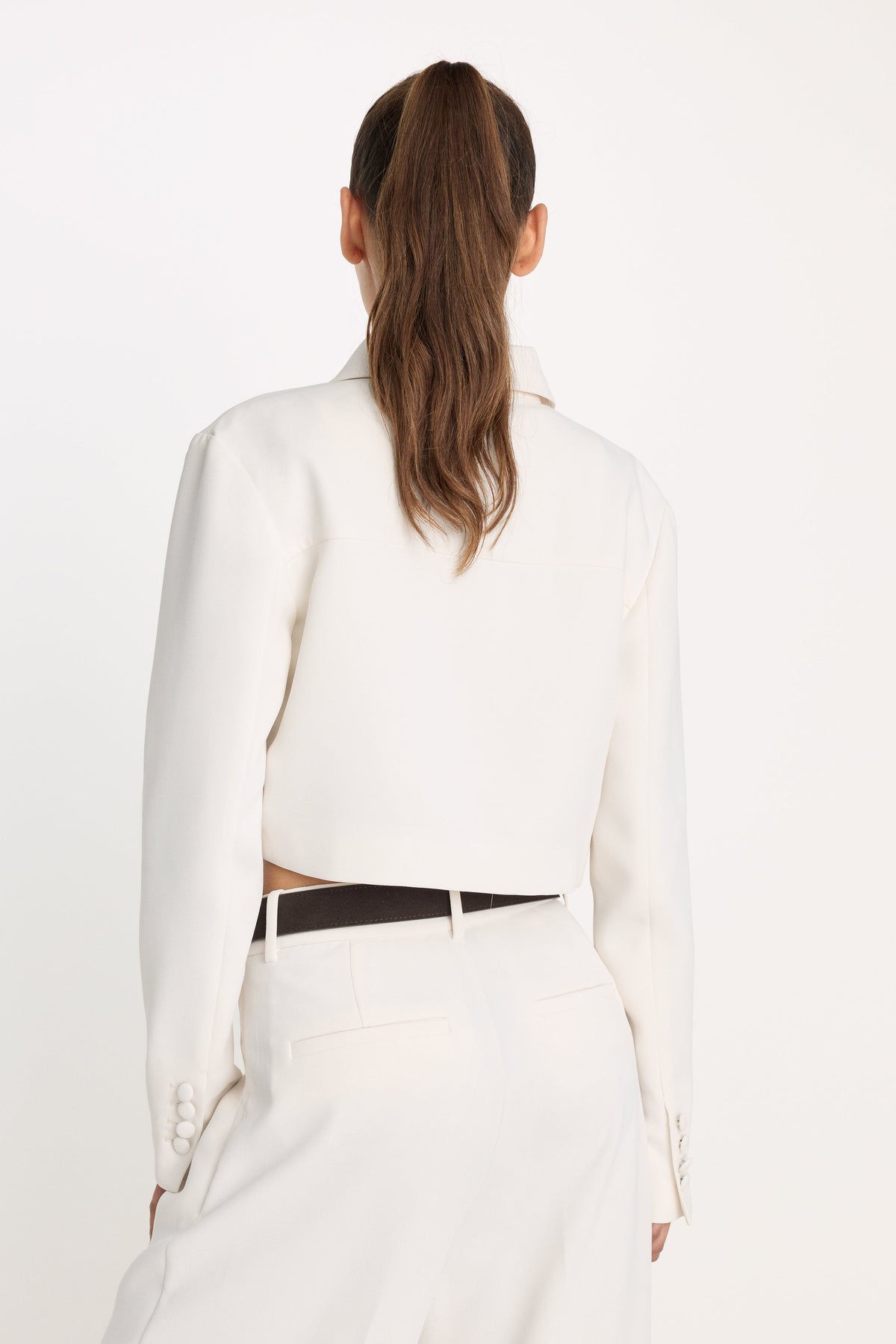 LUXE SUITING CROPPED JACKET SOFT SHELL