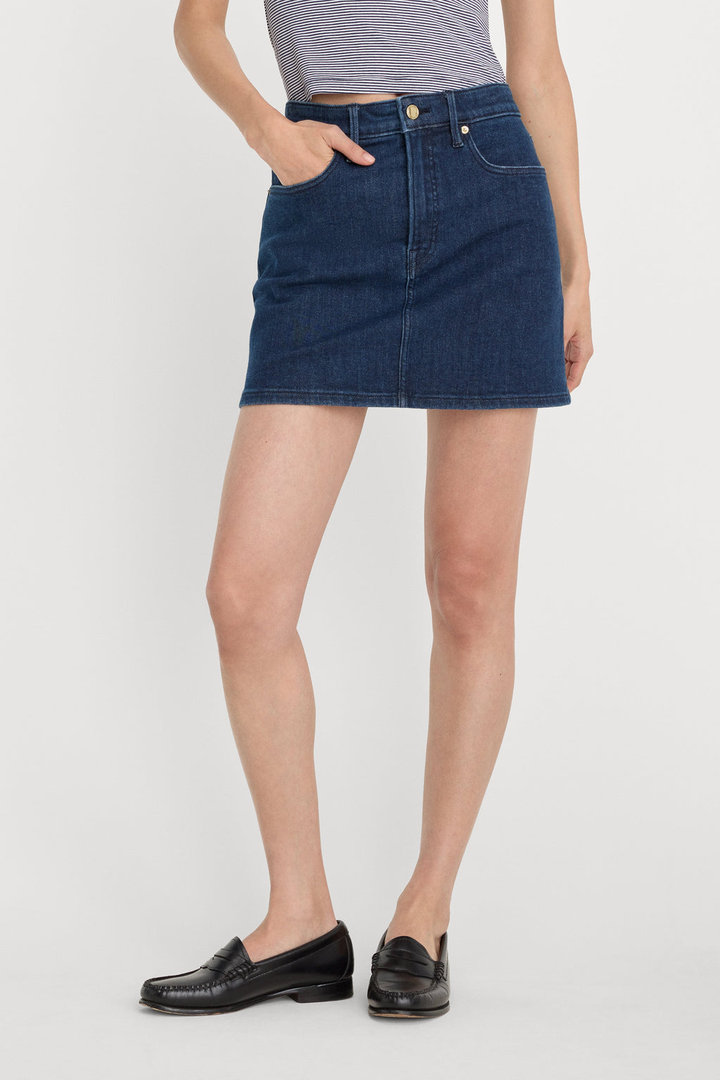 GOOD 90S MINI SKIRT INDIGO1169