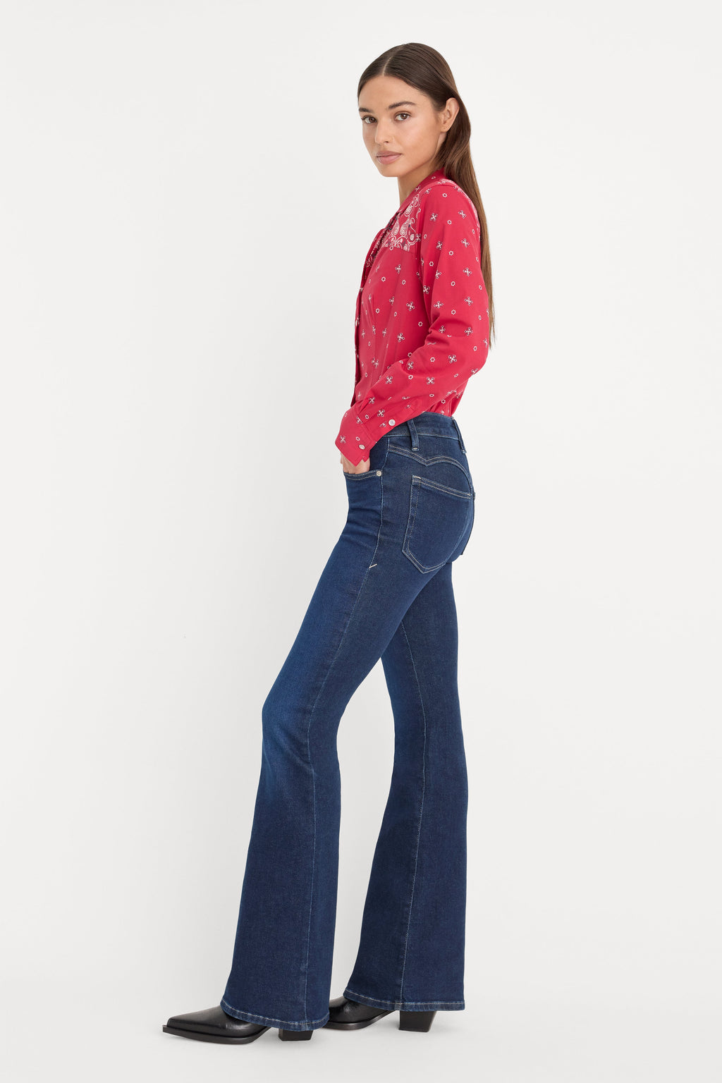 DOLLY JOLEANS GOOD LEGS FLARE JEANS INDIGO1193