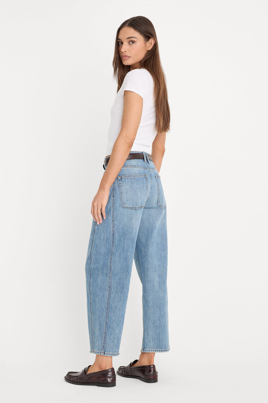 VINTAGE BARREL ANKLE JEANS INDIGO1350