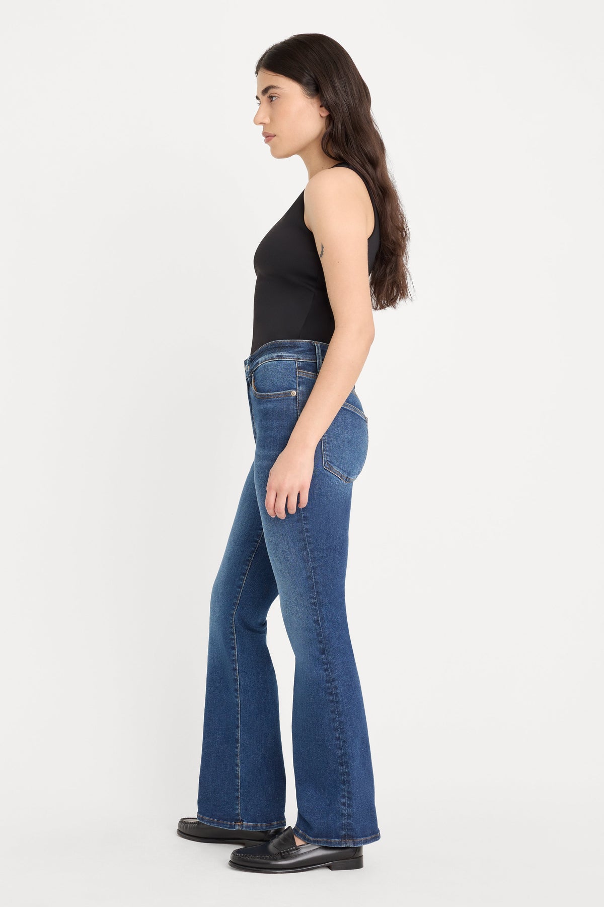 ALWAYS FITS GOOD PETITE BOOTCUT JEANS INDIGO446