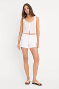 VINTAGE SHORT WHITE001