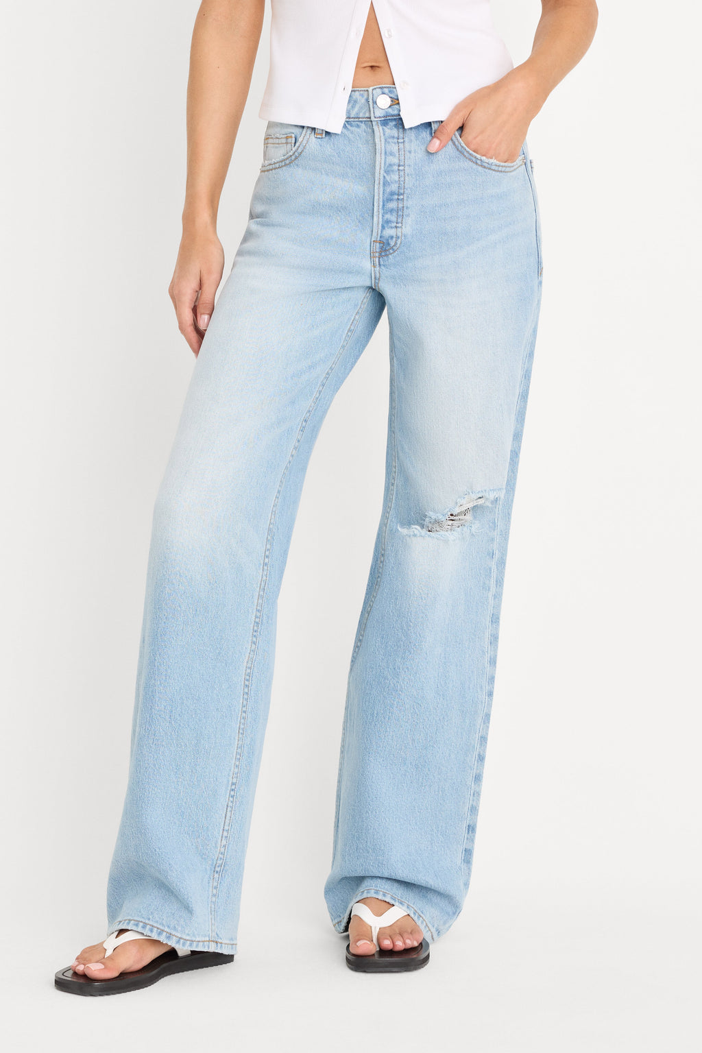 VINTAGE WIDE JEANS INDIGO1298