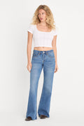 VINTAGE LOW RELAXED FLARE JEANS INDIGO1287