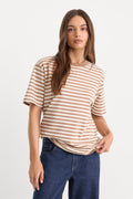 THE OVERSIZED TEE CLEAN STRIPE HEARTH