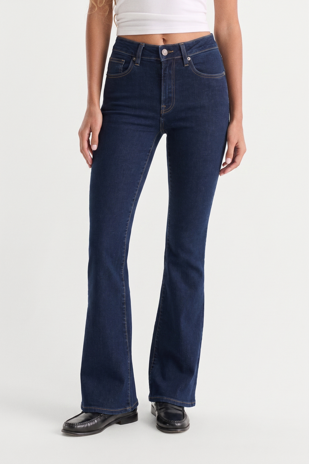 ALWAYS FITS GOOD PETITE FLARE JEANS INDIGO1317