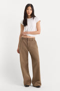 LOW SLUNG BAGGY TROUSER TEA BARK