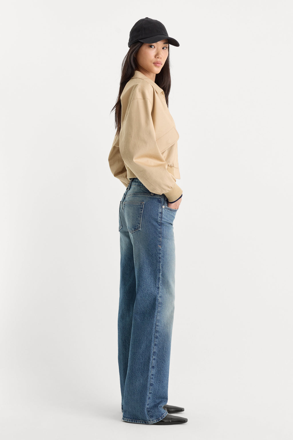 VINTAGE LOW RISE BOOTCUT JEANS INDIGO1282