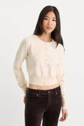 THE FINE KNIT CARDIGAN PEARL