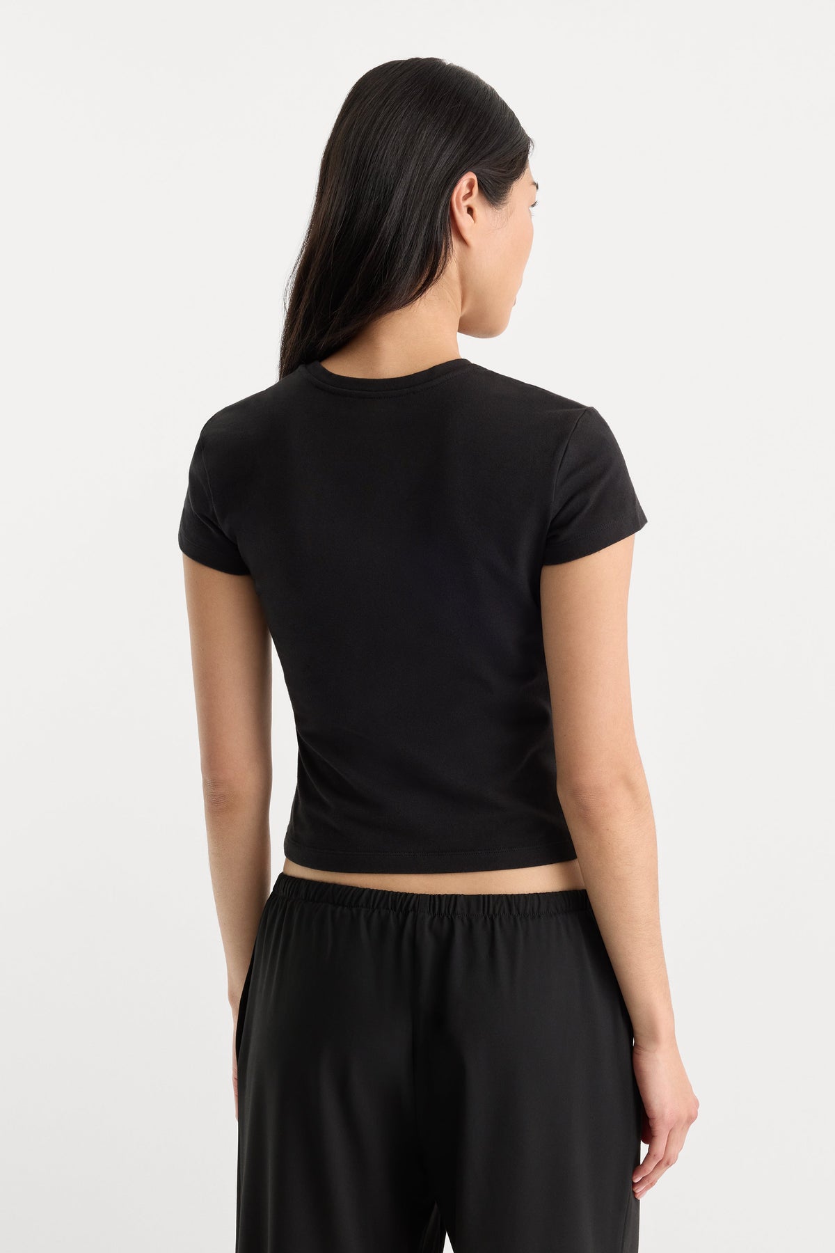 THE CAP SLEEVE TEE BLACK001
