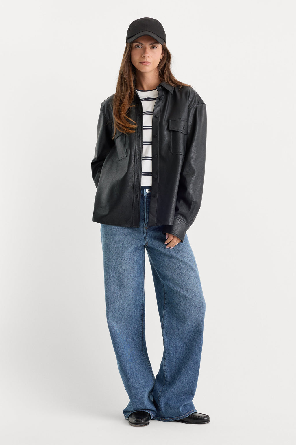 THE BETTER THAN LEATHER CLASSIC SHIRT BLACK001