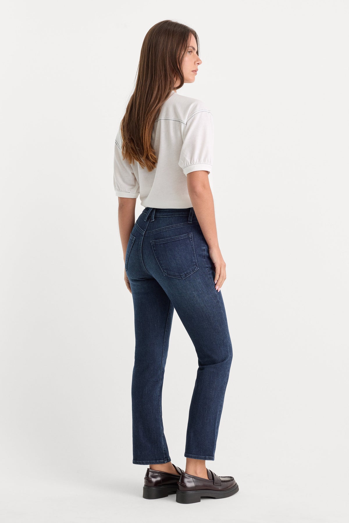 GOOD PETITE STRAIGHT JEANS ATLAS BLUE