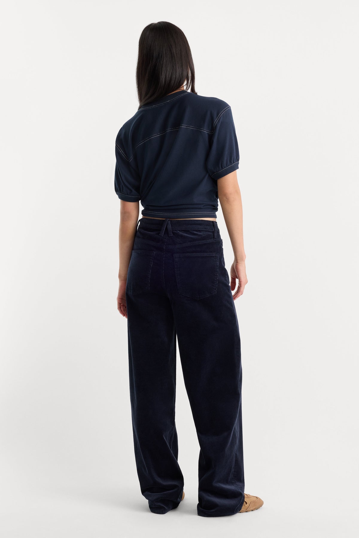 VINTAGE WIDE CORDUROY PANT NEW NAVY002