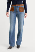 GOOD PETITE TRUE STRAIGHT JEANS CREST