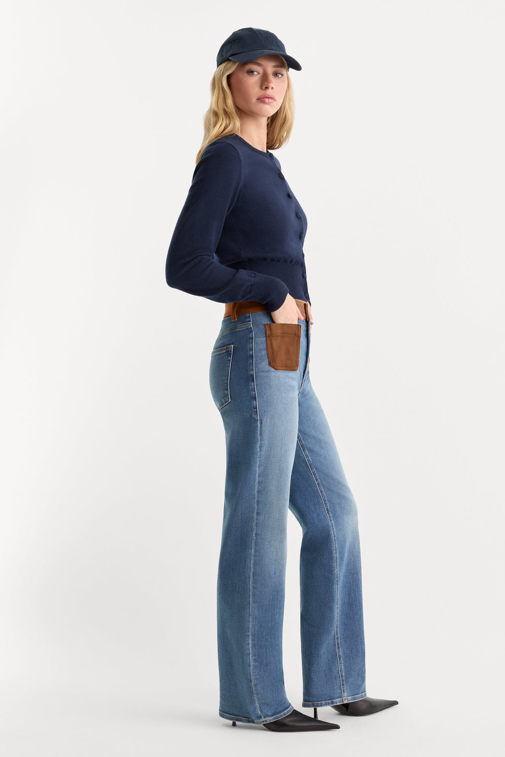 GOOD PETITE TRUE STRAIGHT JEANS CREST