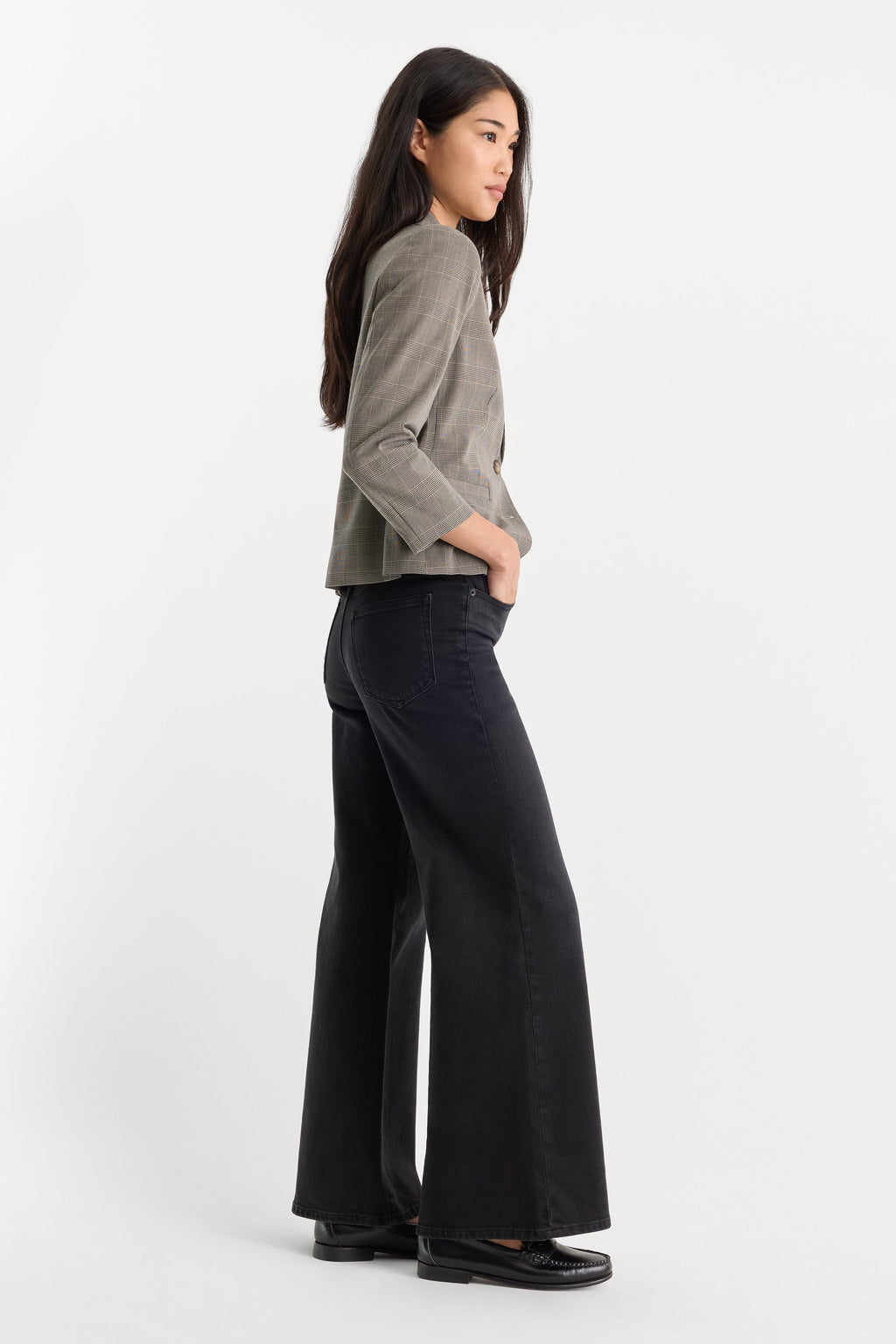 GOOD WAIST PALAZZO ANKLE JEANS TYRE