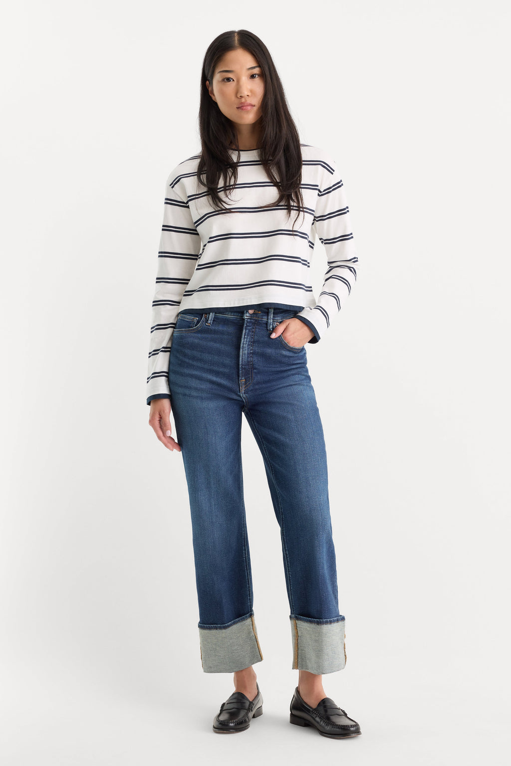 GOOD TRUE STRAIGHT JEANS INDIGO1230