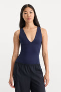 THE SCULPTING DEEP V BODYSUIT HORIZON INK