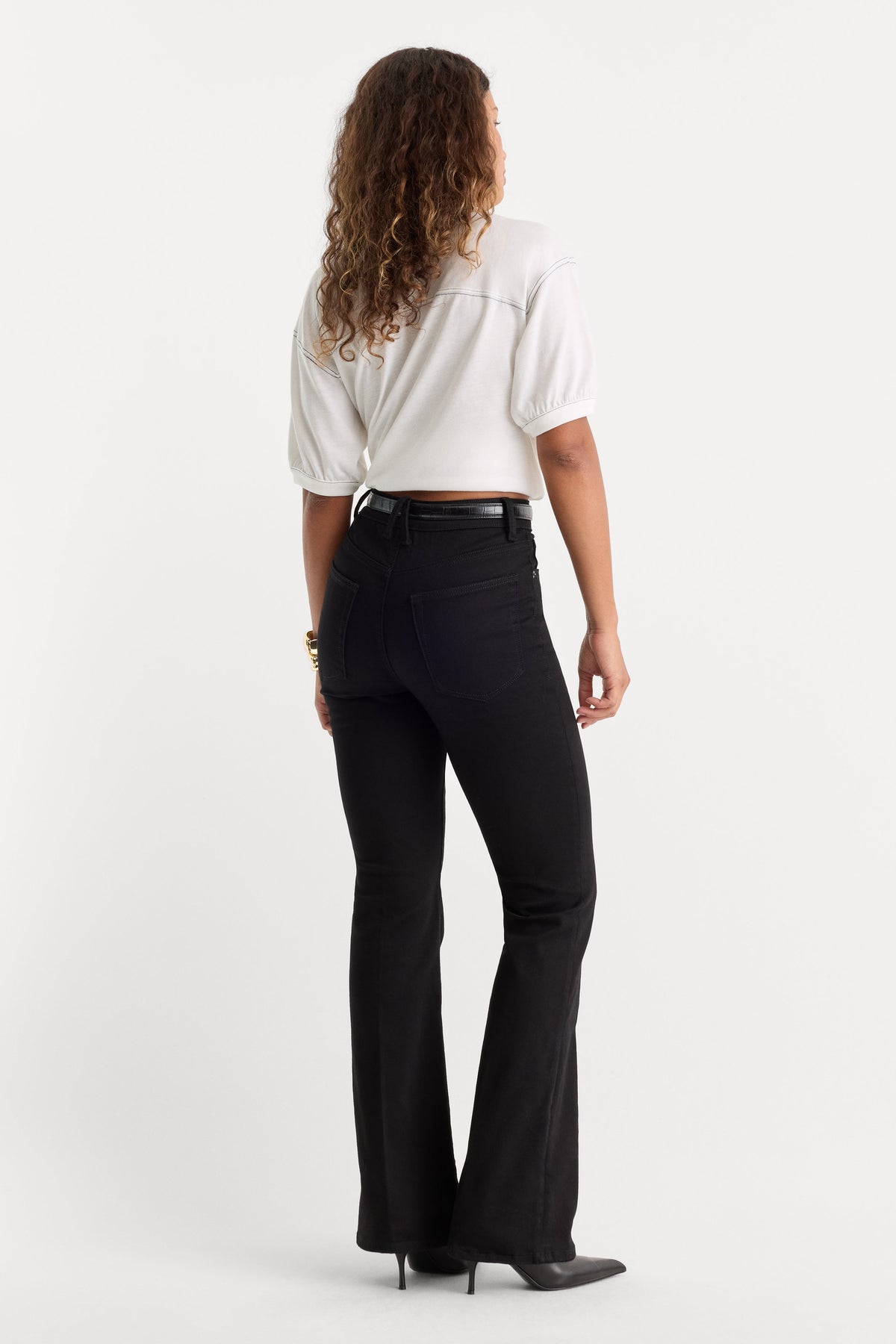 ALWAYS FITS GOOD PETITE BOOTCUT JEANS BLACK001