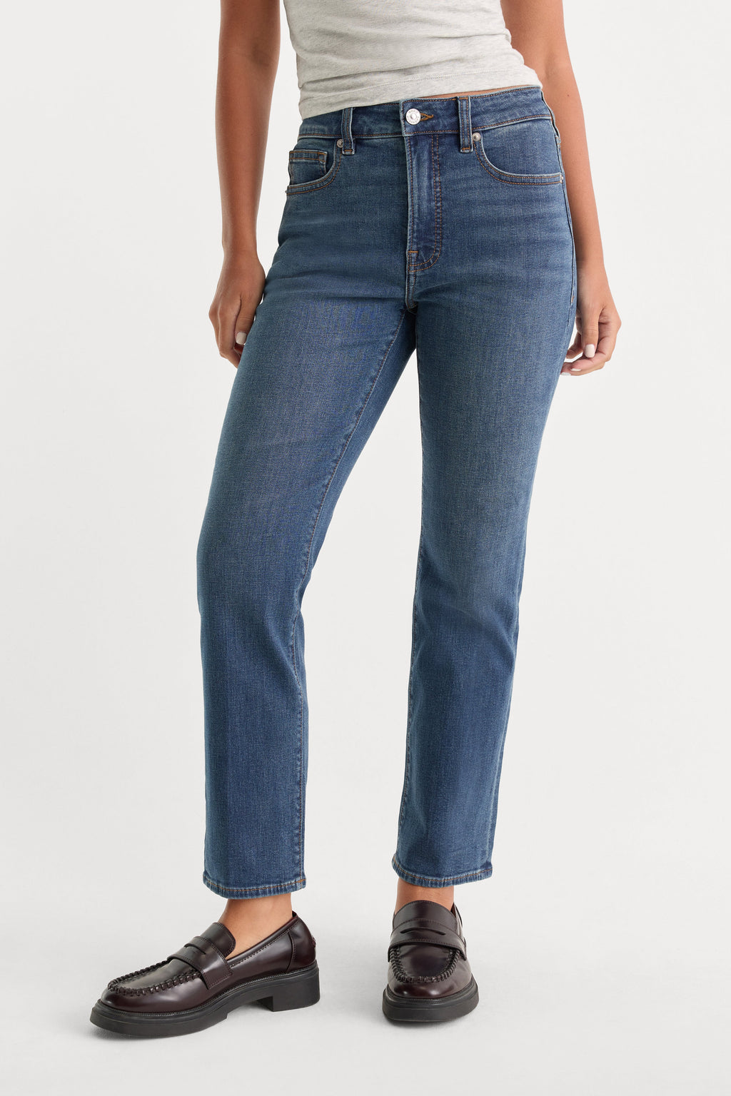GOOD LEGS STRAIGHT JEANS BLUE004