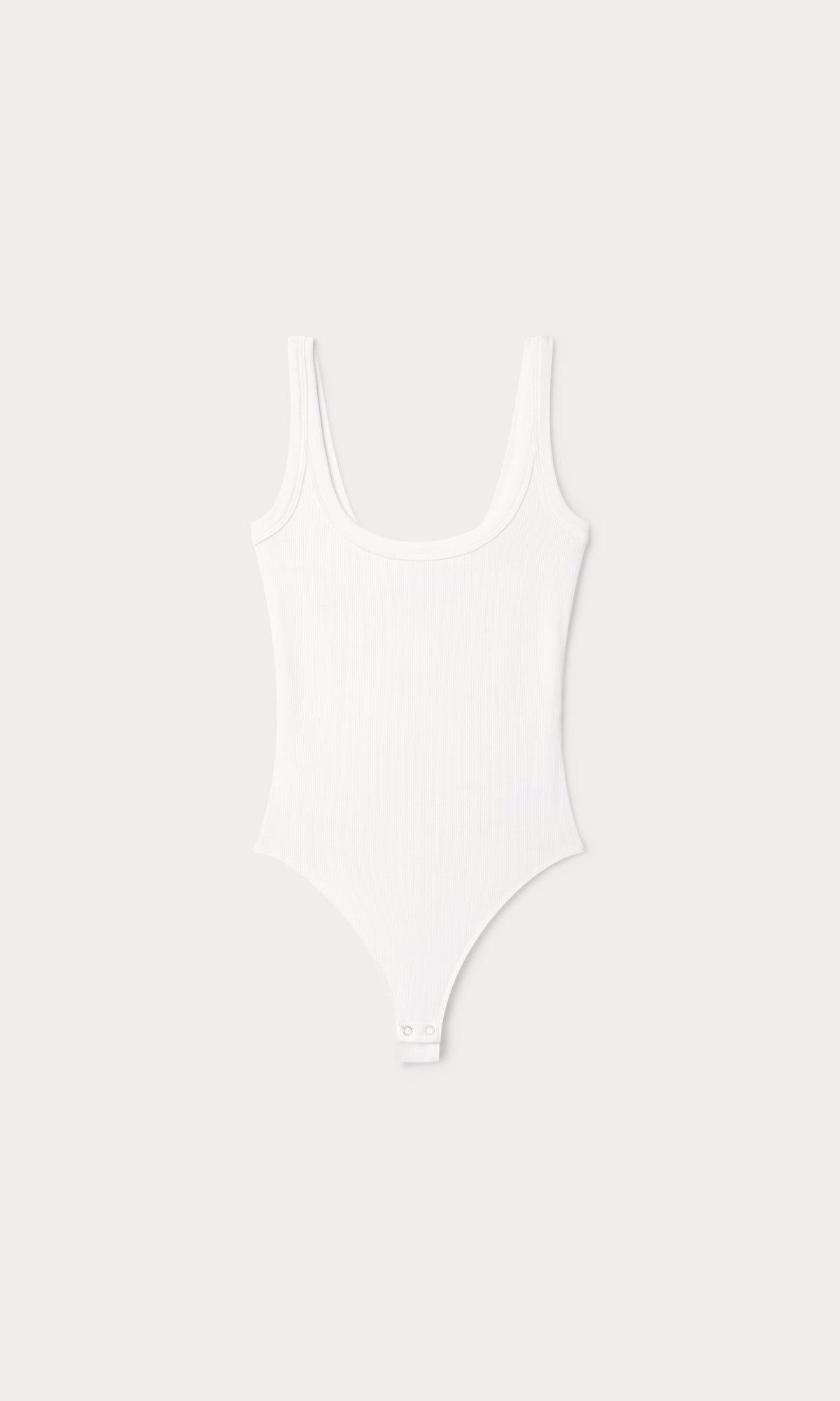MODAL RIB TANK BODYSUIT CHALK