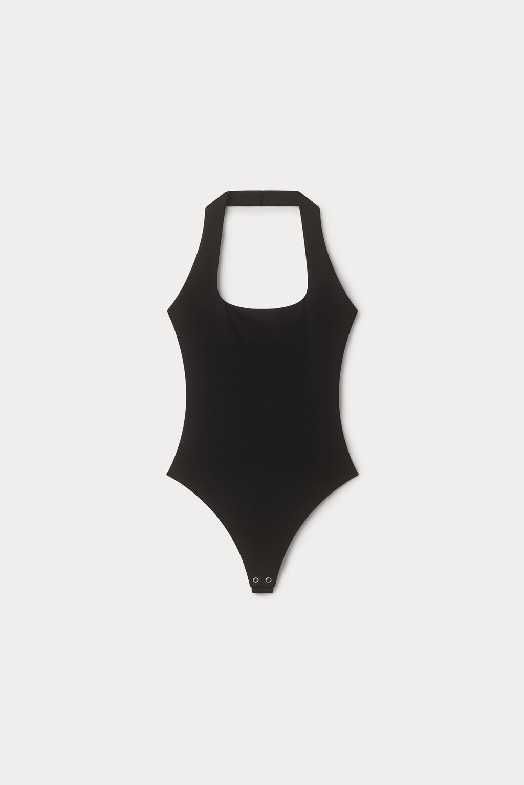 SCULPTING HALTER SQUARE NECK BODYSUIT BLACK001