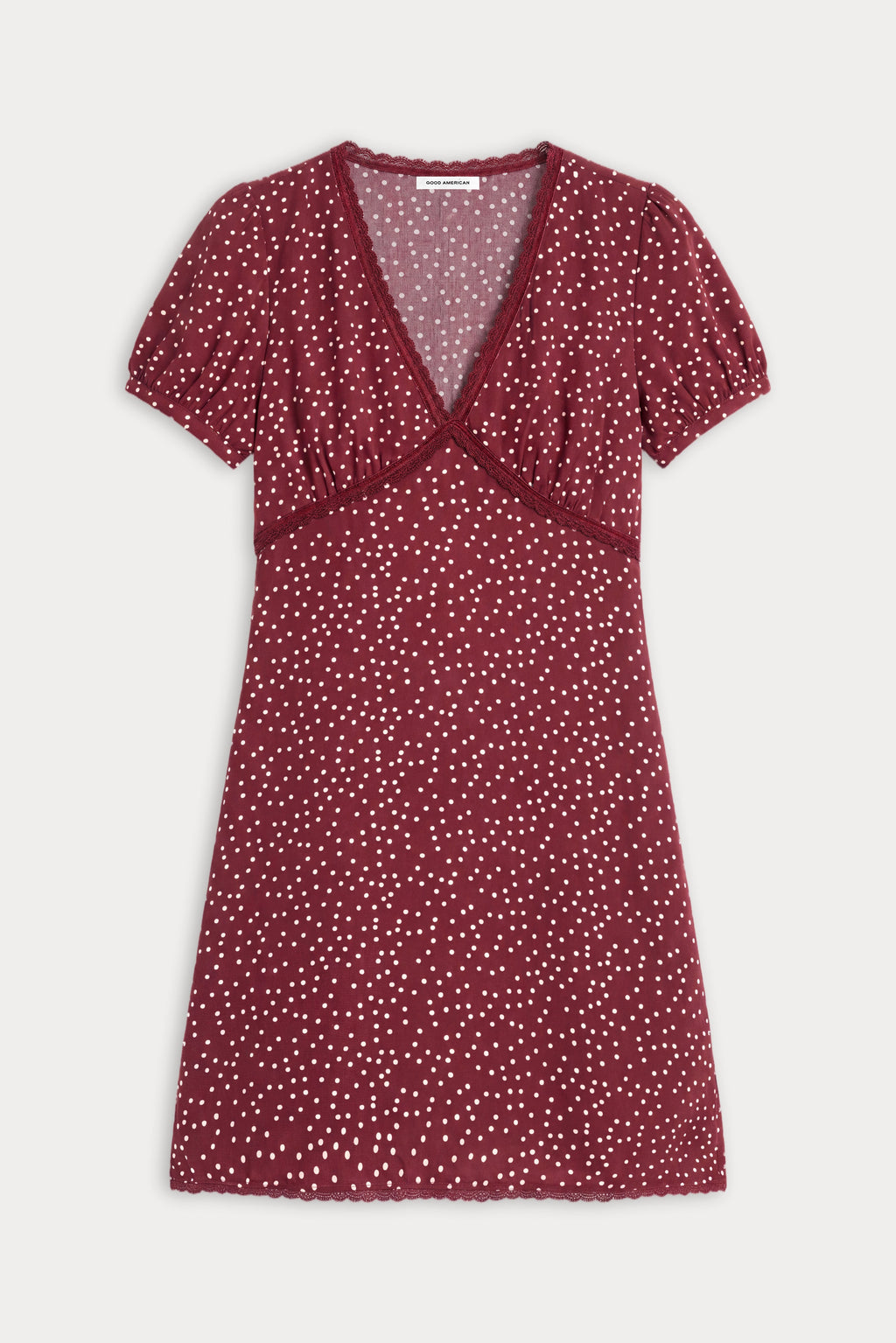 THE WOVEN V NECK DRESS BERRY NOIR PRINT