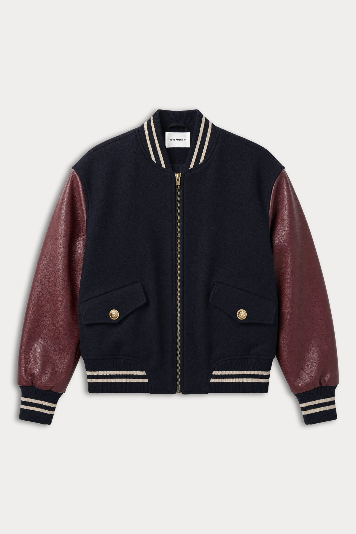 THE TEAM VARSITY JACKET NEW NAVY002