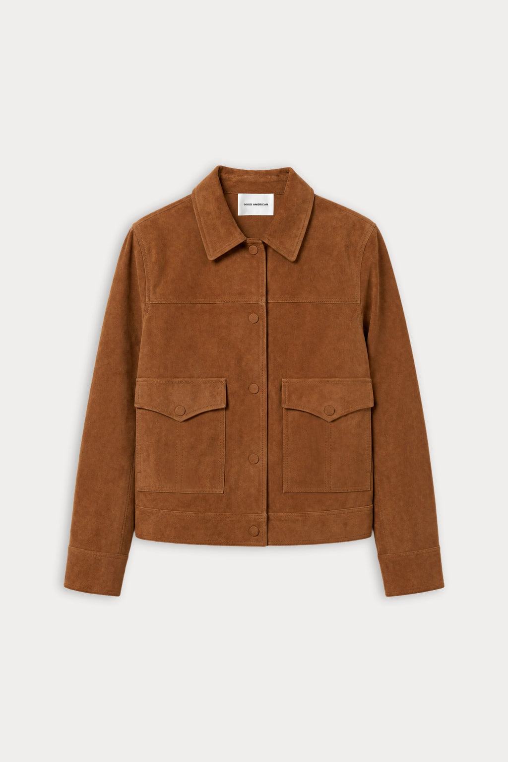 THE SUEDE BOXY JACKET CAFE CLAY