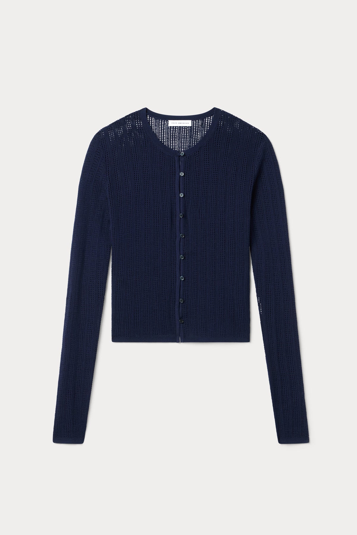 THE OPEN KNIT CARDIGAN MIDNIGHT BLUE