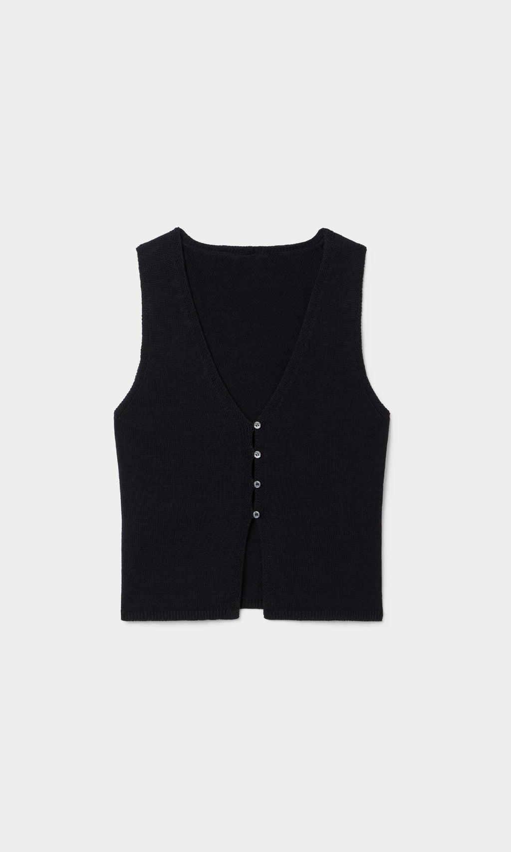 THE KNIT VEST BLACK