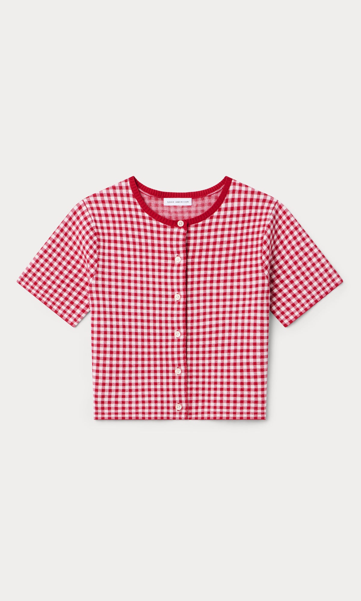 THE KEEPSAKE CARDIGAN CHERRY GINGHAM