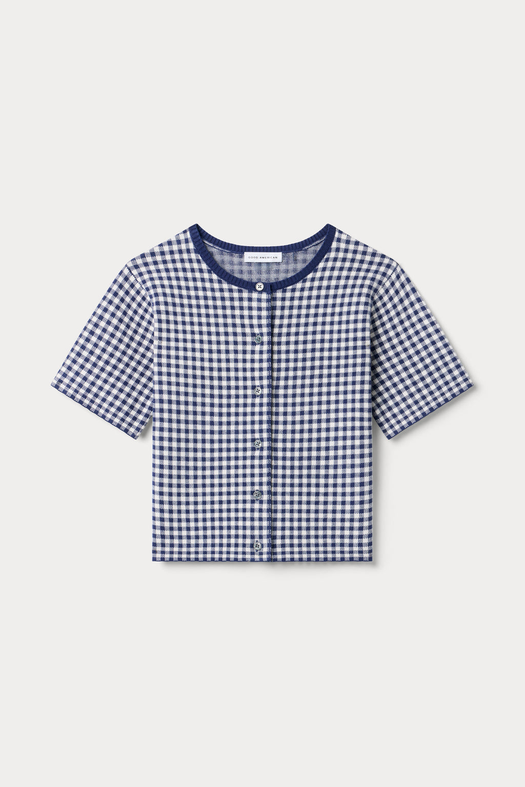 THE KEEPSAKE CARDIGAN NAVY GINGHAM