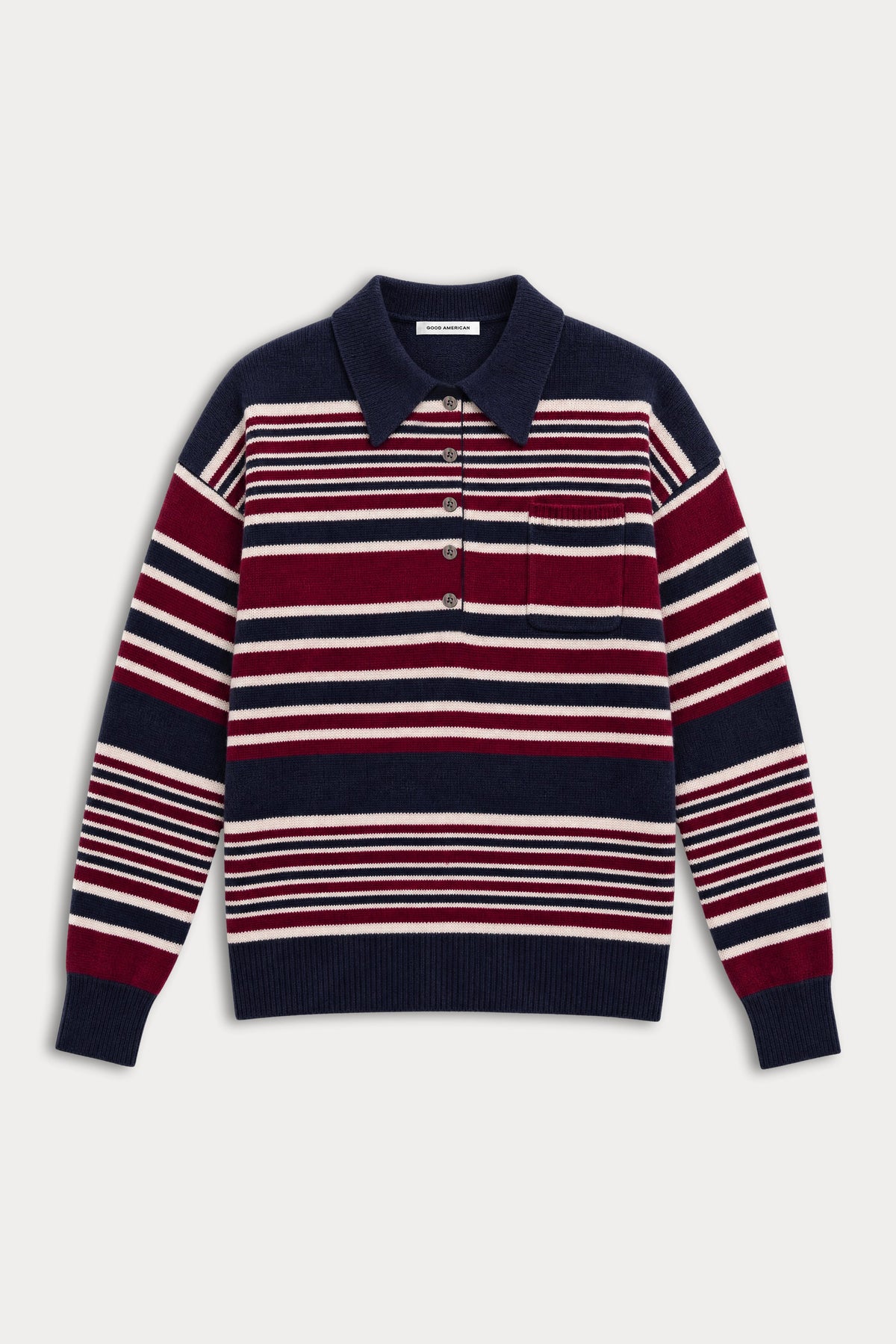 THE OVERSIZED RUGBY SWEATER MULTI STRIPE