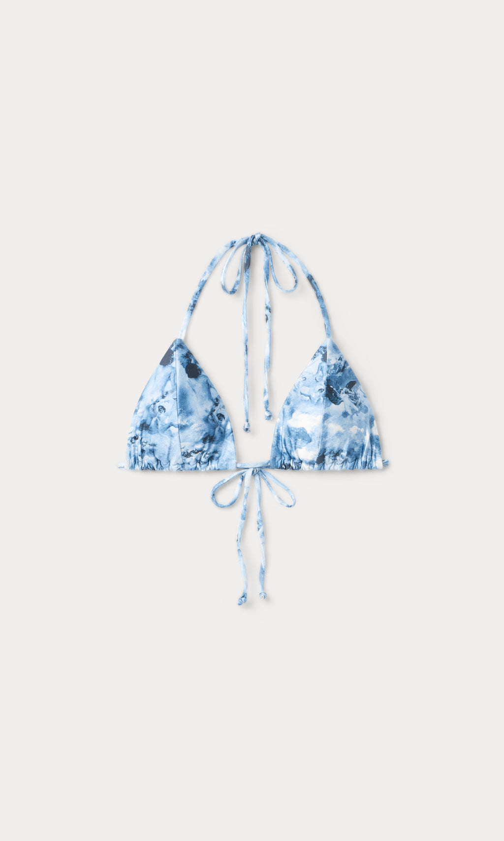 PRINT STRING BIKINI TOP BLUE ANGEL PRINT