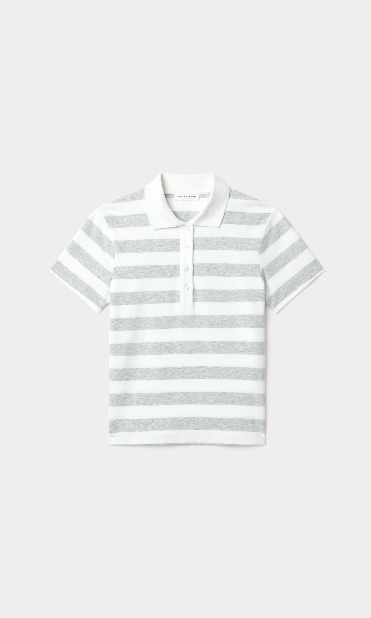 THE EASY POLO SUMMER STRIPE GREY